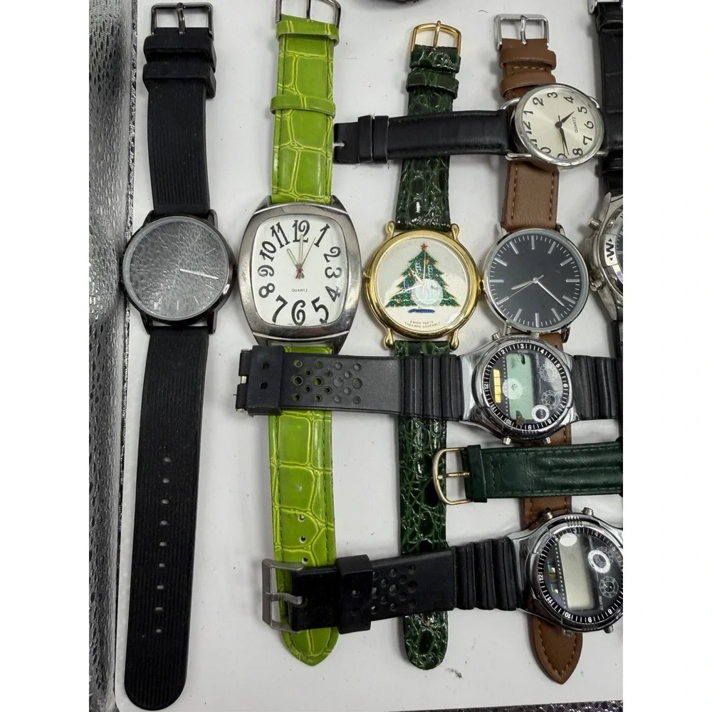 Unbranded Mens Watches Lot Of‎ 17 For Parts Or Repair